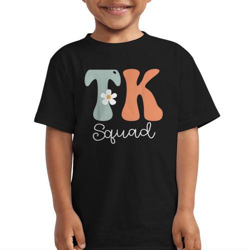 TK Squad Groovy Women Appreciation Day Hello Back To School Graphic Kid T-Shirt - Savourry