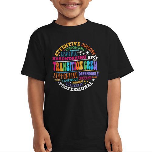 Transition Crew Squad Appreciation Week Back To School Graphic Kid T-Shirt - Savourry
