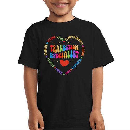 Transition Specialist Appreciation Week Back To School Graphic Kid T-Shirt - Savourry