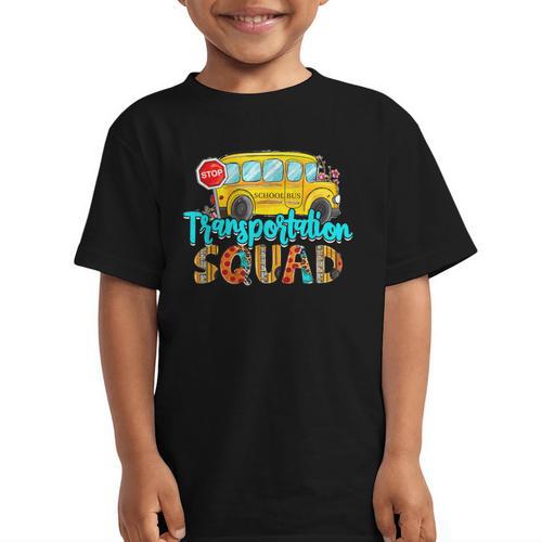 Transportation Squad Bus Driver Back To School Graphic Kid T-Shirt - Savourry