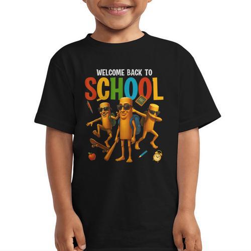 Tung Tung Tung Sahur Back To School Italian Brainrot Meme Graphic Kid T-Shirt - Savourry