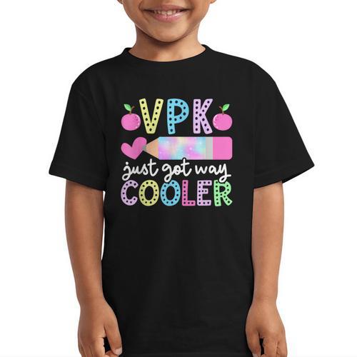 VPK Just Got Way Cooler First Day Of VPK Back To School VPK Graphic Kid T-Shirt - Savourry