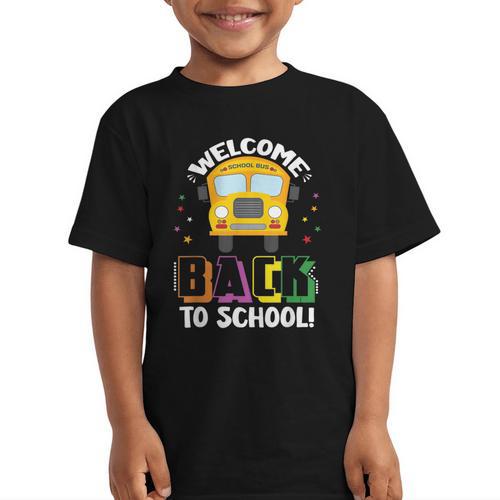 Welcome Back To School Bus Driver First Day Of School Graphic Kid T-Shirt - Savourry