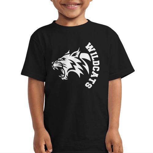 Wildcats High School Spirit Fan Team Back To School Graphic Kid T-Shirt - Savourry