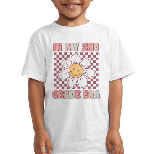 In My 2nd Grade Era Cute Groovy Second Grade Back To School Graphic Kid T-Shirt - Savourry