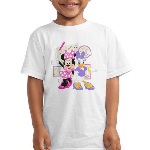 Disney Minnie & Daisy Back To School Best Friends BFFs Graphic Kid T-Shirt - Savourry