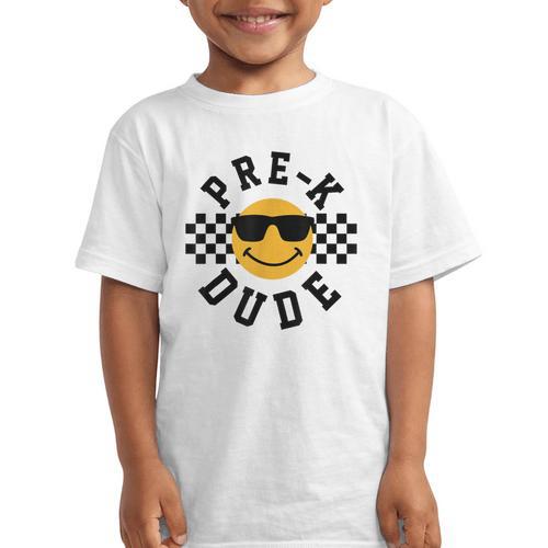 Preschool Dude Back To School Pre-K Students Kids Graphic Kid T-Shirt - Savourry