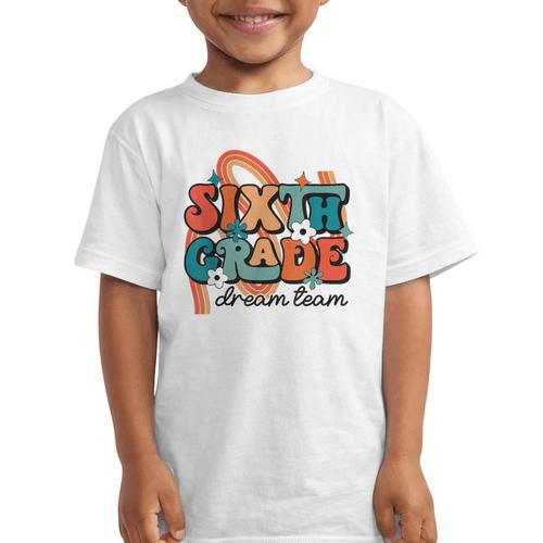 Sixth Grade Dream Team 1st Day Of 6th Grade Back To School Graphic Kid T-Shirt - Savourry