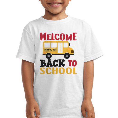 Welcome Back To School For Bus Drivers First Day Of School Graphic Kid T-Shirt - Savourry