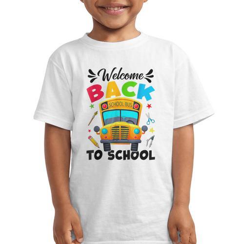 Welcome Back To School Outfit School Bus Driver Graphic Kid T-Shirt - Savourry