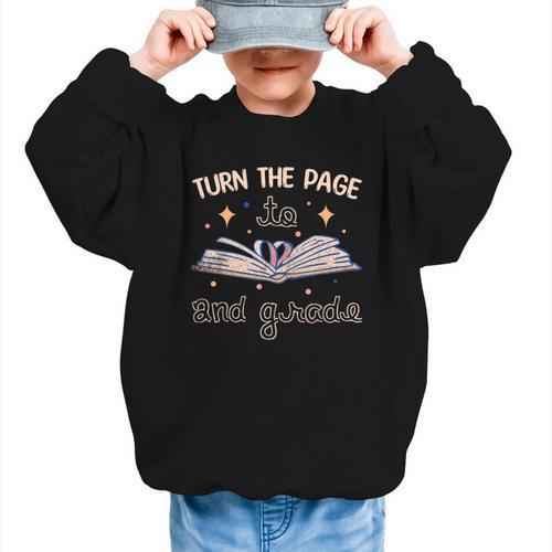 2nd Grade Book Lover Book Nerd Back To School Graphic Kid Sweatshirt - Savourry