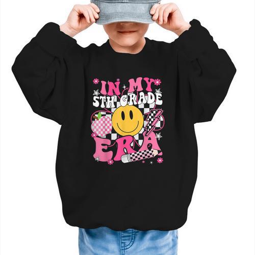 In My 5th Grade Era First Day Of School Back To School Retro Graphic Kid Sweatshirt - Savourry
