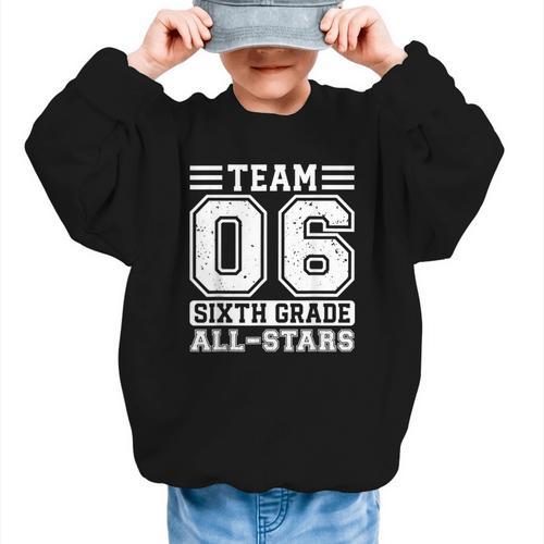6th Grade Team T-Shirt Sixth Grade Back To School Graphic Kid Sweatshirt - Savourry