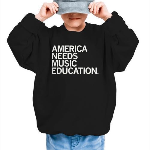 America Needs Music Education Advocacy Back To School Graphic Kid Sweatshirt - Savourry