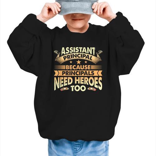Assistant Principal Back To School Assistant Principal Graphic Kid Sweatshirt - Savourry