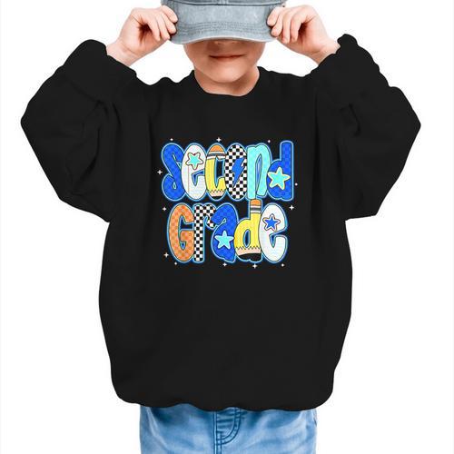 Back To School Hello Second Grade Team 2nd Grade Boy Girl Graphic Kid Sweatshirt - Savourry