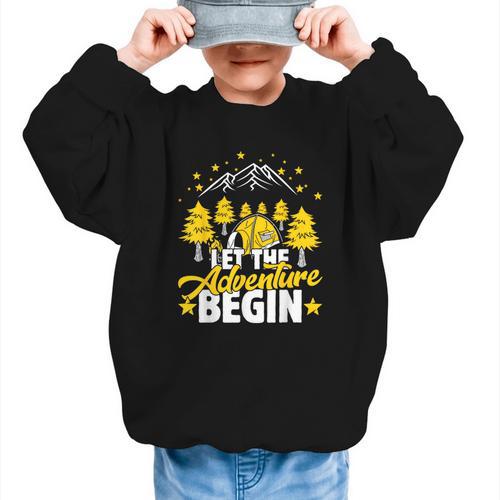 Back To School Mode Let The Adventure Begin Graphic Kid Sweatshirt - Savourry