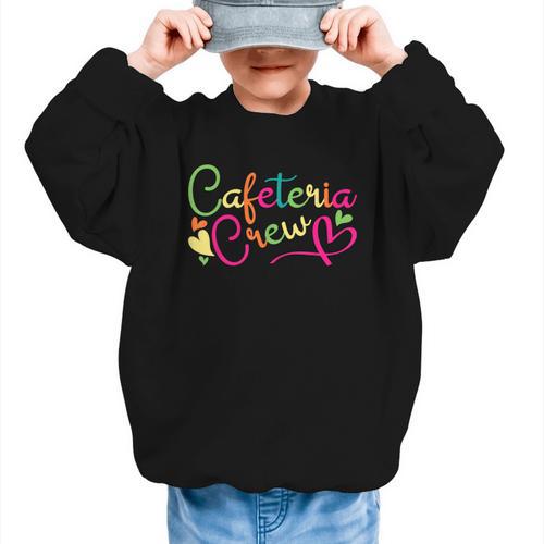 Cafeteria Crew Back To School Lunch Lady Worker Squad Graphic Kid Sweatshirt - Savourry