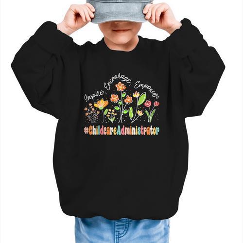 Childcare Administrator Appreciation Week Back To School Graphic Kid Sweatshirt - Savourry