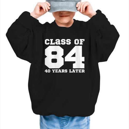 Class Of 1984 40 Years Later Reunions SQUAD Back To School Graphic Kid Sweatshirt - Savourry