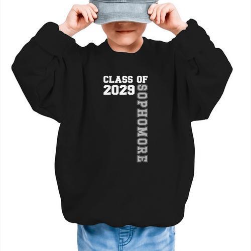 Class Of 2029 Sophomore 2029 Back To School Graphic Kid Sweatshirt - Savourry