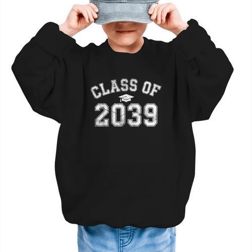 Class Of 2039 Grow Witih Me School Back To School First Day Graphic Kid Sweatshirt - Savourry