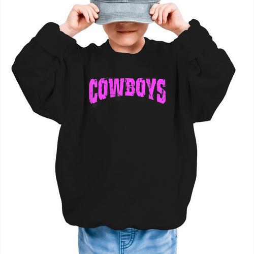 Cowboys Back To School Spirit Pk Graphic Kid Sweatshirt - Savourry