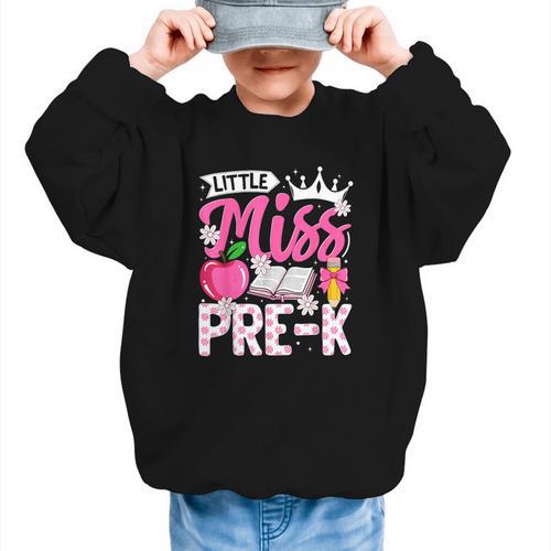 Cute Back To School Pre-K First Day Of School Pre-K Girls Graphic Kid Sweatshirt - Savourry