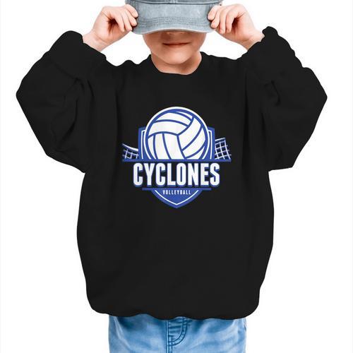 Cyclones Volleyball Back To School Spirit B Graphic Kid Sweatshirt - Savourry