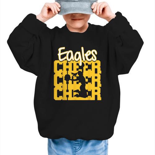 Eagles Cheer Back To School Cheerleading Spirit GY Graphic Kid Sweatshirt - Savourry