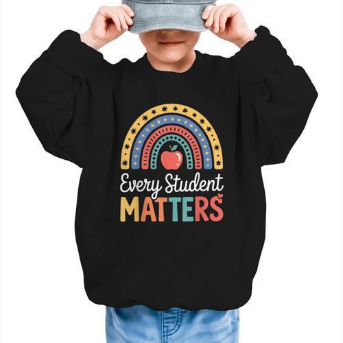 Every Student Matters Paraprofessional Back To School Graphic Kid Sweatshirt - Savourry