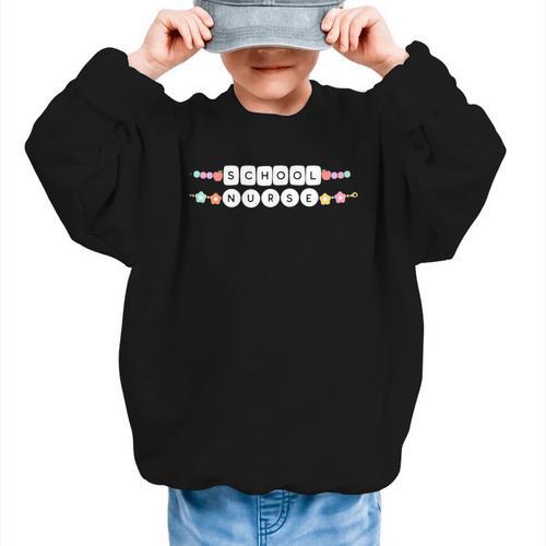 Friendship Bracelet School Nurse Appreciation Back To School Graphic Kid Sweatshirt - Savourry