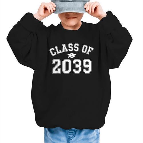 Graduation Class Of 2039 Grow Witth Me School Back To School Graphic Kid Sweatshirt - Savourry