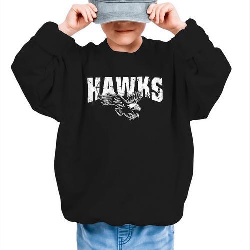 Hawks Back To School Spirit Graphic Kid Sweatshirt - Savourry
