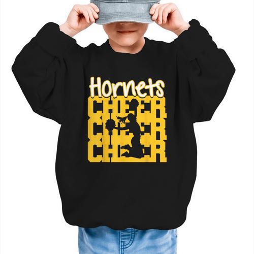 Hornets Cheer Back To School Cheerleading Spirit GY Graphic Kid Sweatshirt - Savourry