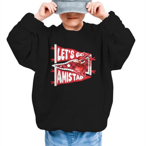 Let's Go Amistad Friendship Back To School Spirit Graphic Kid Sweatshirt - Savourry