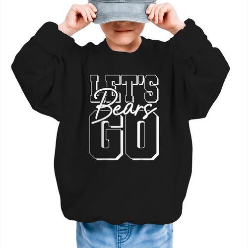 Let's Go Bears Back To School Spirit Graphic Kid Sweatshirt - Savourry