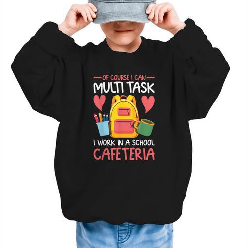 Lunch Lady Appreciation Back To School Cafeteria Worker Graphic Kid Sweatshirt - Savourry