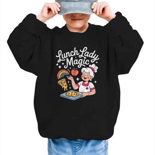 Lunch Lady Magic Cafeteria Worker Back To School Women Girls Graphic Kid Sweatshirt - Savourry