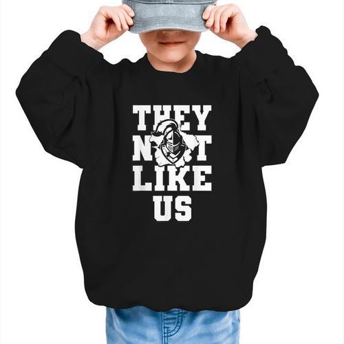 Not Like Knights Back To School Spirit Graphic Kid Sweatshirt - Savourry