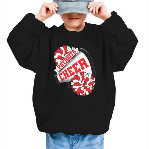 Patriots Cheer Back To School Cheerleading Spirit R Graphic Kid Sweatshirt - Savourry