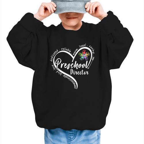Preschool Director Assistant Back To School Daycare Thank Graphic Kid Sweatshirt - Savourry