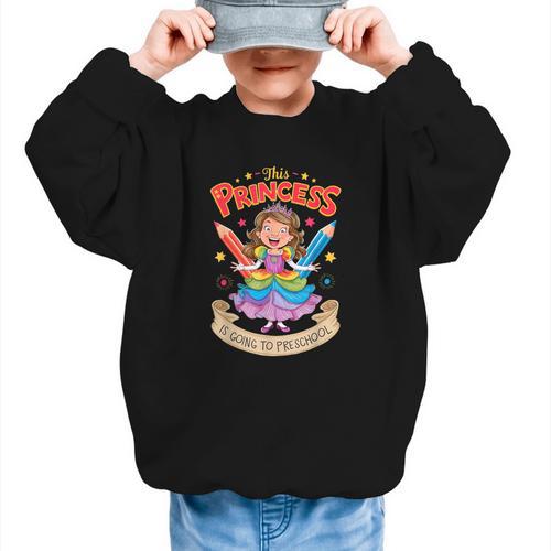 This Princess Is Going To Preschool Back To School Graphic Kid Sweatshirt - Savourry