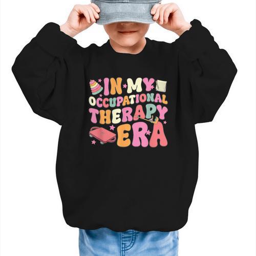 Retro In My Occupational Therapy Era OT OTA Back To School Graphic Kid Sweatshirt - Savourry