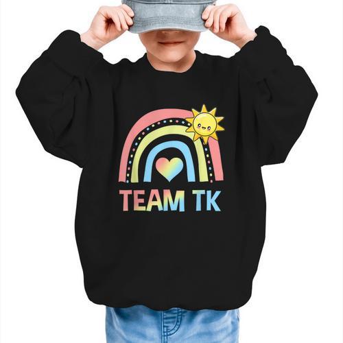 Retro Team TK Back To School Transitional Kindergarten Graphic Kid Sweatshirt - Savourry