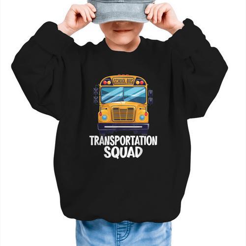 School Bus Driver Back To School Transportation Squad Graphic Kid Sweatshirt - Savourry