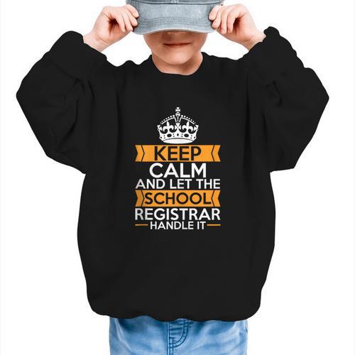 School Registry Student Enrollment Back To School Registrar Graphic Kid Sweatshirt - Savourry