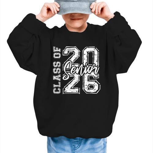 Senior 2026 Class Of 2026 Graduate Back To School Women Men Graphic Kid Sweatshirt - Savourry