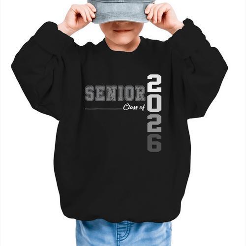 Senior Class Of 2026 Back To School Senior Graduation 2026 Graphic Kid Sweatshirt - Savourry
