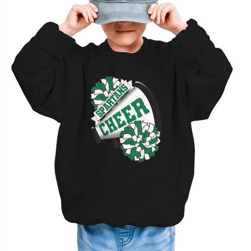 Spartans Cheer Back To School Cheerleading Spirit G Graphic Kid Sweatshirt - Savourry